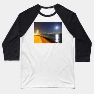 Summer night. Lisbon Baseball T-Shirt